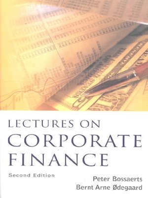 cover image of Lectures On Corporate Finance ()